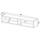 Lewes 4-piece 60-inch TV Entertainment Center Cappuccino - 700881-S4