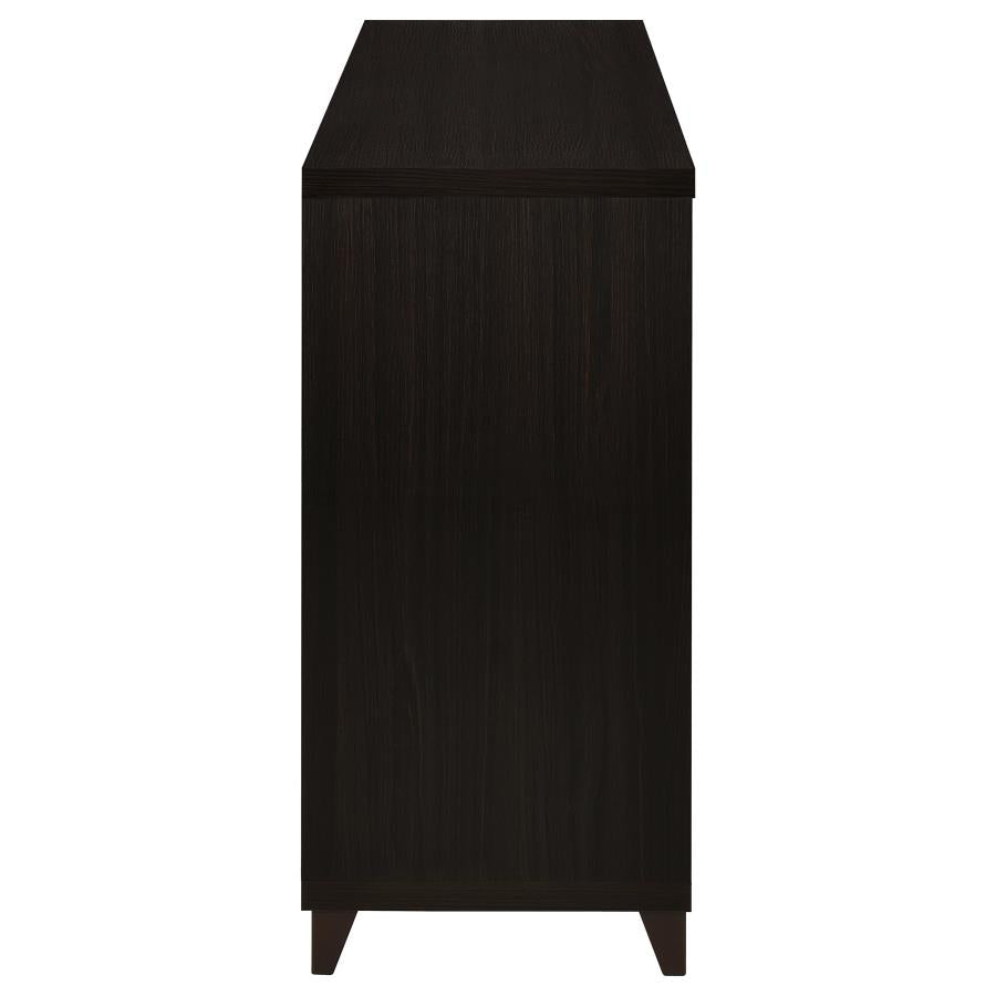 Lewes 2-door Engineered Wood 60-inch TV Stand Cappuccino - 700881