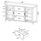 Lewes 2-door Engineered Wood 60-inch TV Stand Cappuccino - 700881