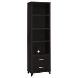 Lewes 4-shelf Engineered Wood Media Tower Cappuccino - 700882