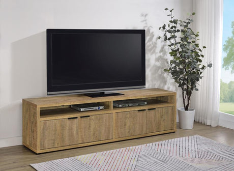 Sentnor 79-inch 4-door Engineered Wood TV Stand Media Console Mango - 700933