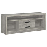 Burke 3-piece 59-inch TV Entertainment Center Grey Driftwood - 701024-SET