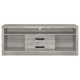 Burke 3-piece 59-inch TV Entertainment Center Grey Driftwood - 701024-SET