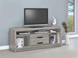 Burke 2-drawer Engineered Wood 59-inch TV Stand Grey Driftwood - 701024