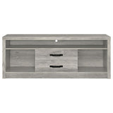 Burke 2-drawer Engineered Wood 59-inch TV Stand Grey Driftwood - 701024