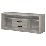 Burke 2-drawer Engineered Wood 59-inch TV Stand Grey Driftwood - 701024