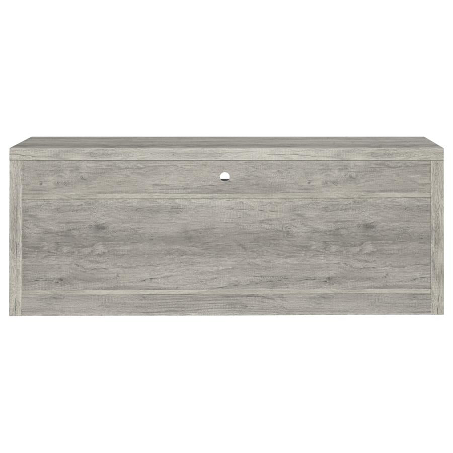 Burke 2-drawer Engineered Wood 59-inch TV Stand Grey Driftwood - 701024