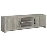 Burke 2-door Engineered Wood 71-inch TV Stand Grey Driftwood - 701025