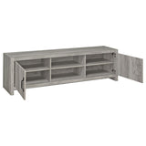 Burke 2-door Engineered Wood 71-inch TV Stand Grey Driftwood - 701025