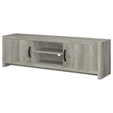 Burke 2-door Engineered Wood 71-inch TV Stand Grey Driftwood - 701025