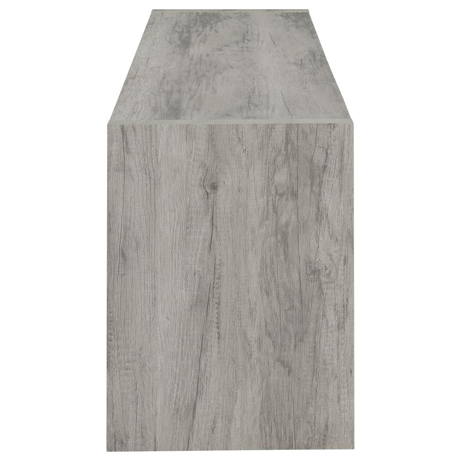 Burke 2-door Engineered Wood 71-inch TV Stand Grey Driftwood - 701025