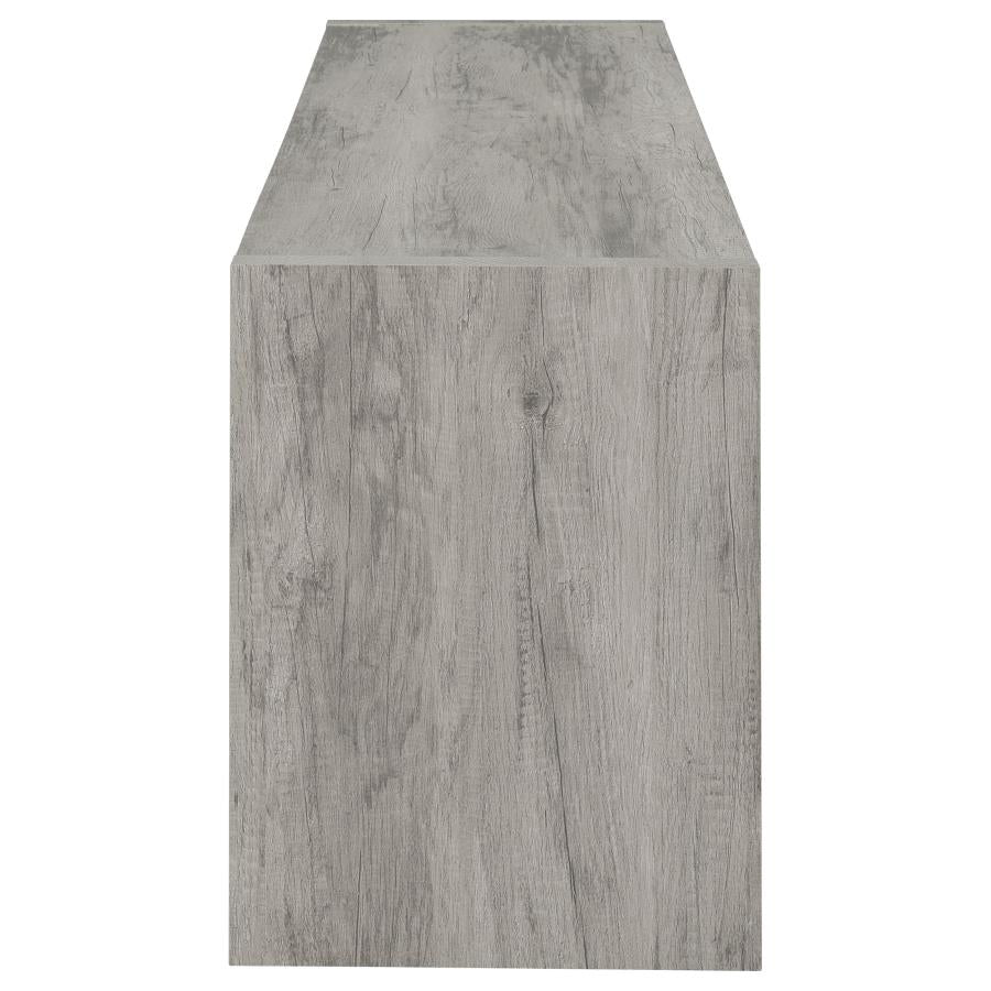 Burke 2-door Engineered Wood 71-inch TV Stand Grey Driftwood - 701025