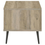 Welsh Square Engineered Wood Side End Table Distressed Pine - 701037