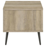 Welsh Square Engineered Wood Side End Table Distressed Pine - 701037