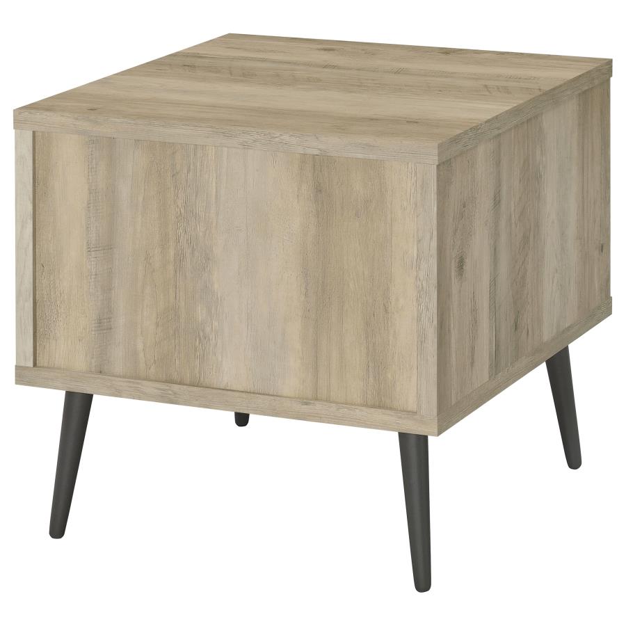 Welsh Square Engineered Wood Side End Table Distressed Pine - 701037