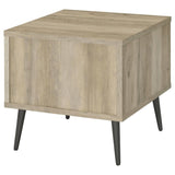 Welsh Square Engineered Wood Side End Table Distressed Pine - 701037