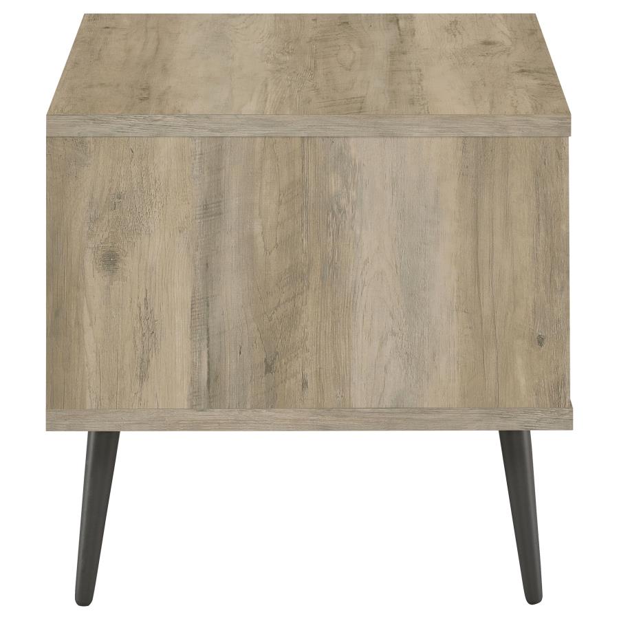 Welsh Square Engineered Wood Side End Table Distressed Pine - 701037