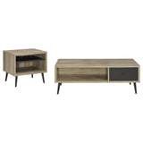 Welsh 2-piece Coffee and End Table Set Distressed Pine - 701038-S2