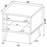 Welsh 2-piece Coffee and End Table Set Distressed Pine - 701038-S2