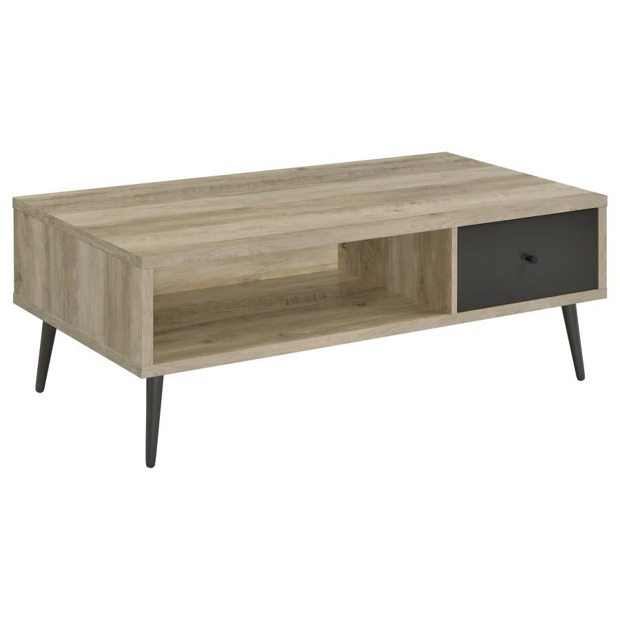 Welsh 1-drawer Engineered Wood Coffee Table Distressed Pine - 701038