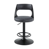 Sabi - Adjustable Stool With Swivel - Dark Brown