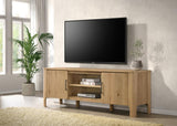 Rowe 65-inch 2-door Wood TV Stand Media Console Light Oak - 701652