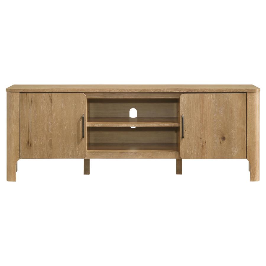 Rowe 65-inch 2-door Wood TV Stand Media Console Light Oak - 701652