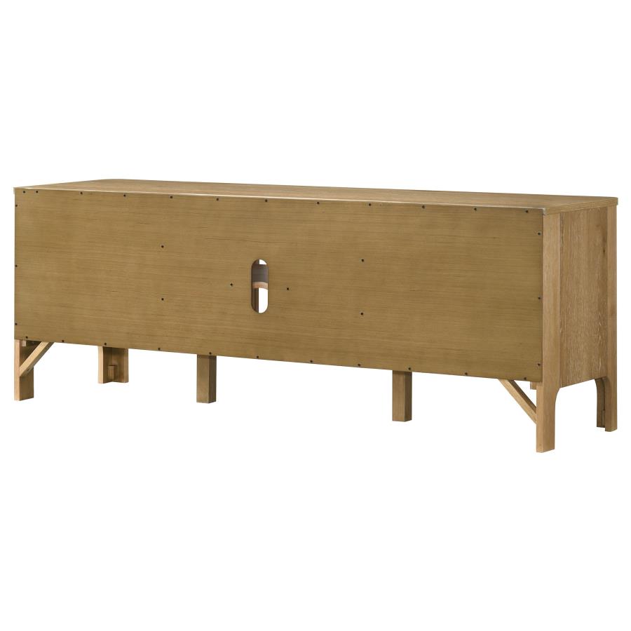 Rowe 65-inch 2-door Wood TV Stand Media Console Light Oak - 701652