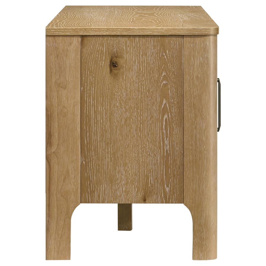 Rowe 65-inch 2-door Wood TV Stand Media Console Light Oak - 701652