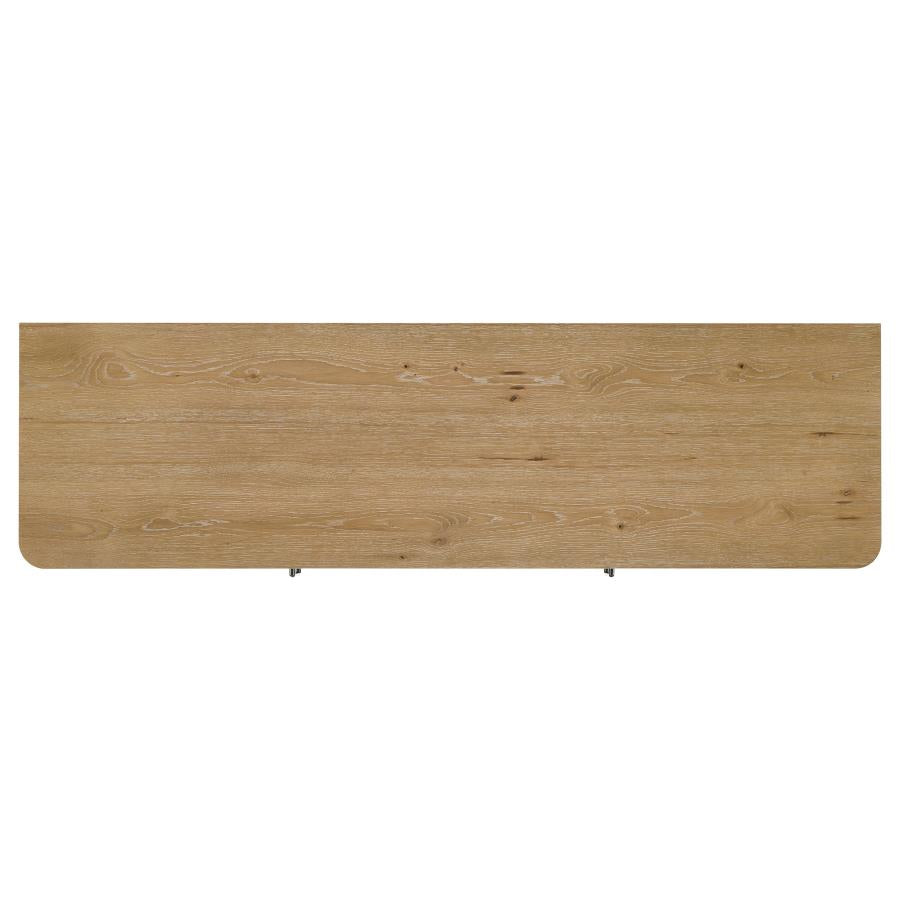 Rowe 65-inch 2-door Wood TV Stand Media Console Light Oak - 701652