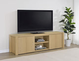 Laurelton 78-inch 4-door TV Stand Media Console Light Oak - 701653