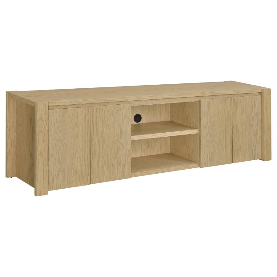 Laurelton 78-inch 4-door TV Stand Media Console Light Oak - 701653