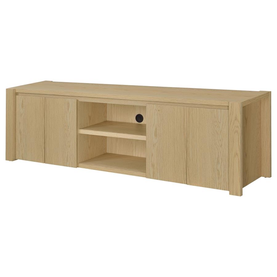 Laurelton 78-inch 4-door TV Stand Media Console Light Oak - 701653