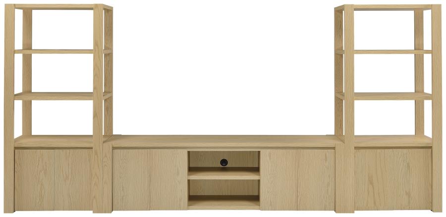 Laurelton 78-inch 4-door TV Stand Media Console Light Oak - 701653