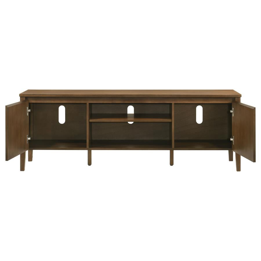 Thori 63-inch 2-door TV Stand Media Console Dark Brown - 701672