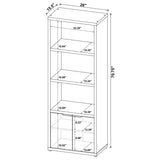 Tabby 3-shelf Engineered Wood Media Tower Mango - 701703