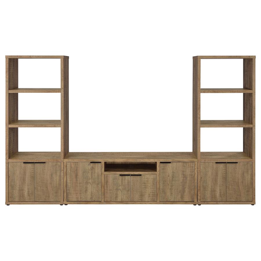 Tabby 3-shelf Engineered Wood Media Tower Mango - 701703