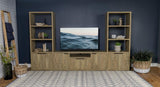 Tabby 3-shelf Engineered Wood Media Tower Mango - 701703
