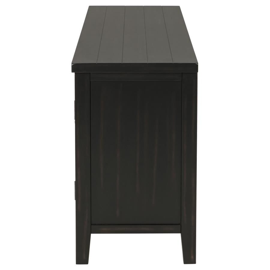 Concord 2-door 60-inch TV Stand Console Distressed Java - 701782