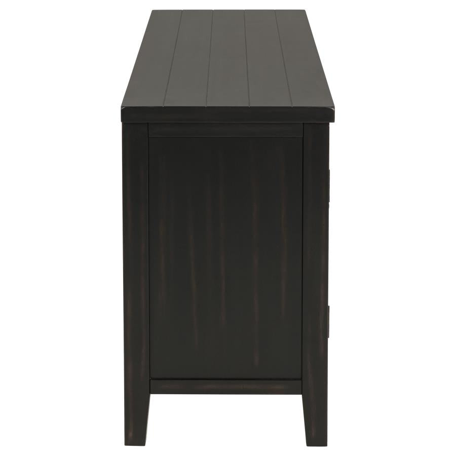 Concord 2-door 60-inch TV Stand Console Distressed Java - 701782