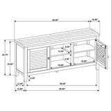 Concord 2-door 60-inch TV Stand Console Distressed Java - 701782