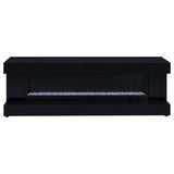 Mallory TV Stand Fireplace Console Bluetooth Speaker Black High Gloss - 701803