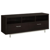 Casey 2-drawer Engineered Wood 60-inch TV Stand Cappuccino - 701973