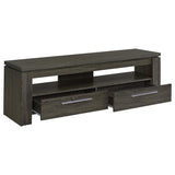 Elkton 2-drawer Engineered Wood 59-inch TV Stand Weathered Grey - 701979