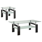 Dyer 2-piece Rectangular Coffee and End Table Set Black - 702288-S2