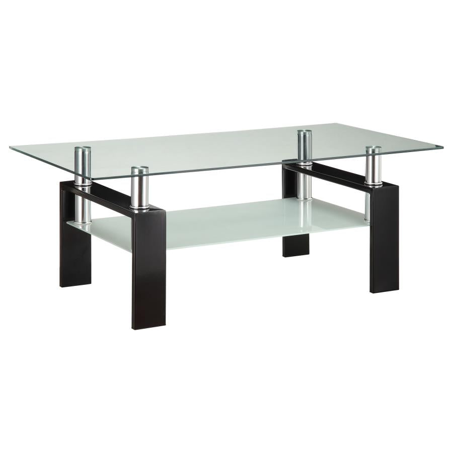 Dyer 2-piece Rectangular Coffee and End Table Set Black - 702288-S2