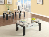Dyer 3-piece Rectangular Coffee and End Table Set Black - 702288-S3