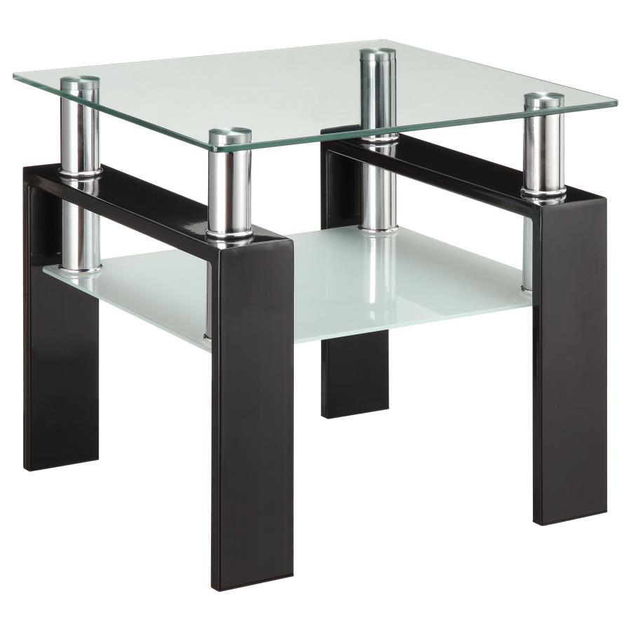 Dyer 3-piece Rectangular Coffee and End Table Set Black - 702288-S3
