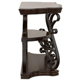 Laney Scrollwork Entryway Sofa Console Table Deep Merlot - 702449