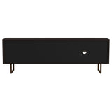 Marsden 2-door Mango Wood 70-inch TV Stand Charcoal Black - 703003